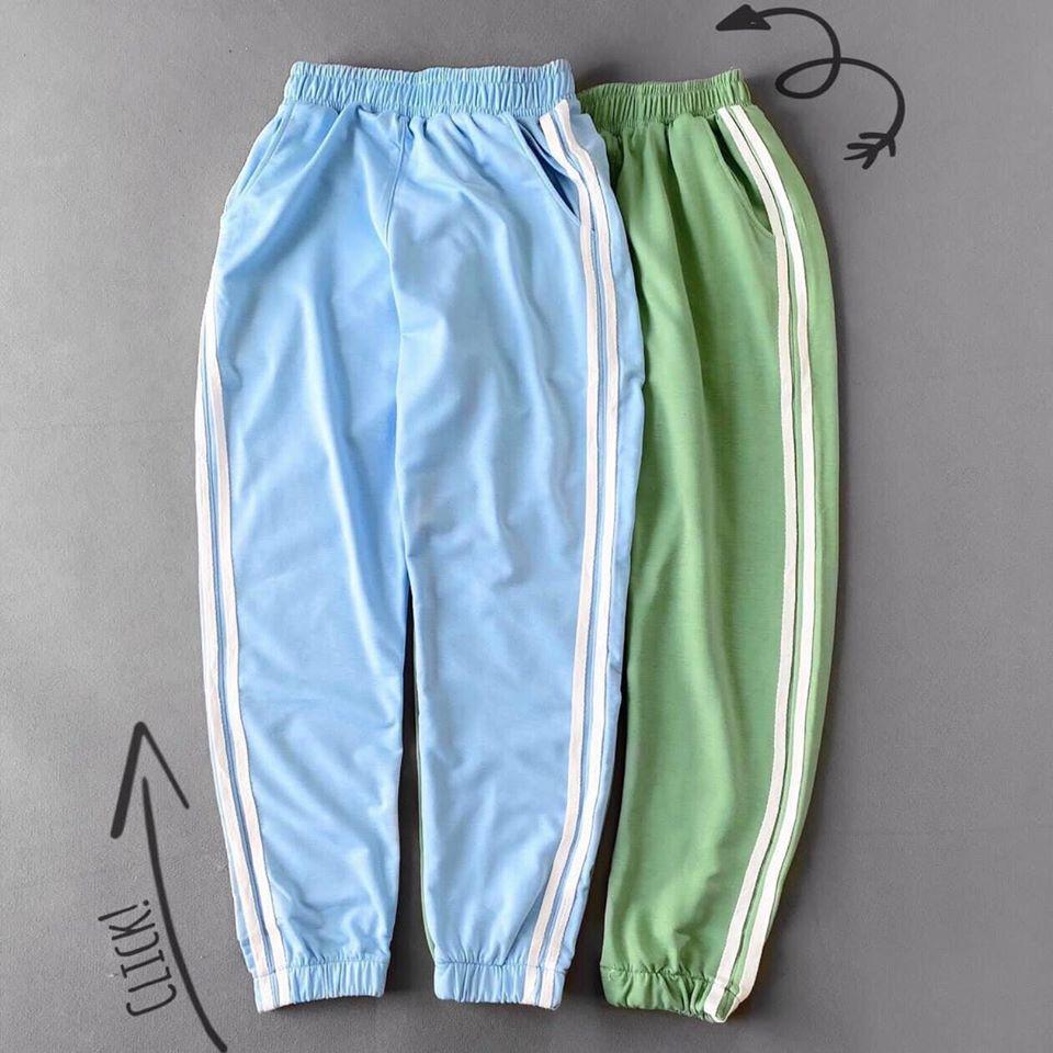 Quần jogger thun 2 sọc siêu hot unisex