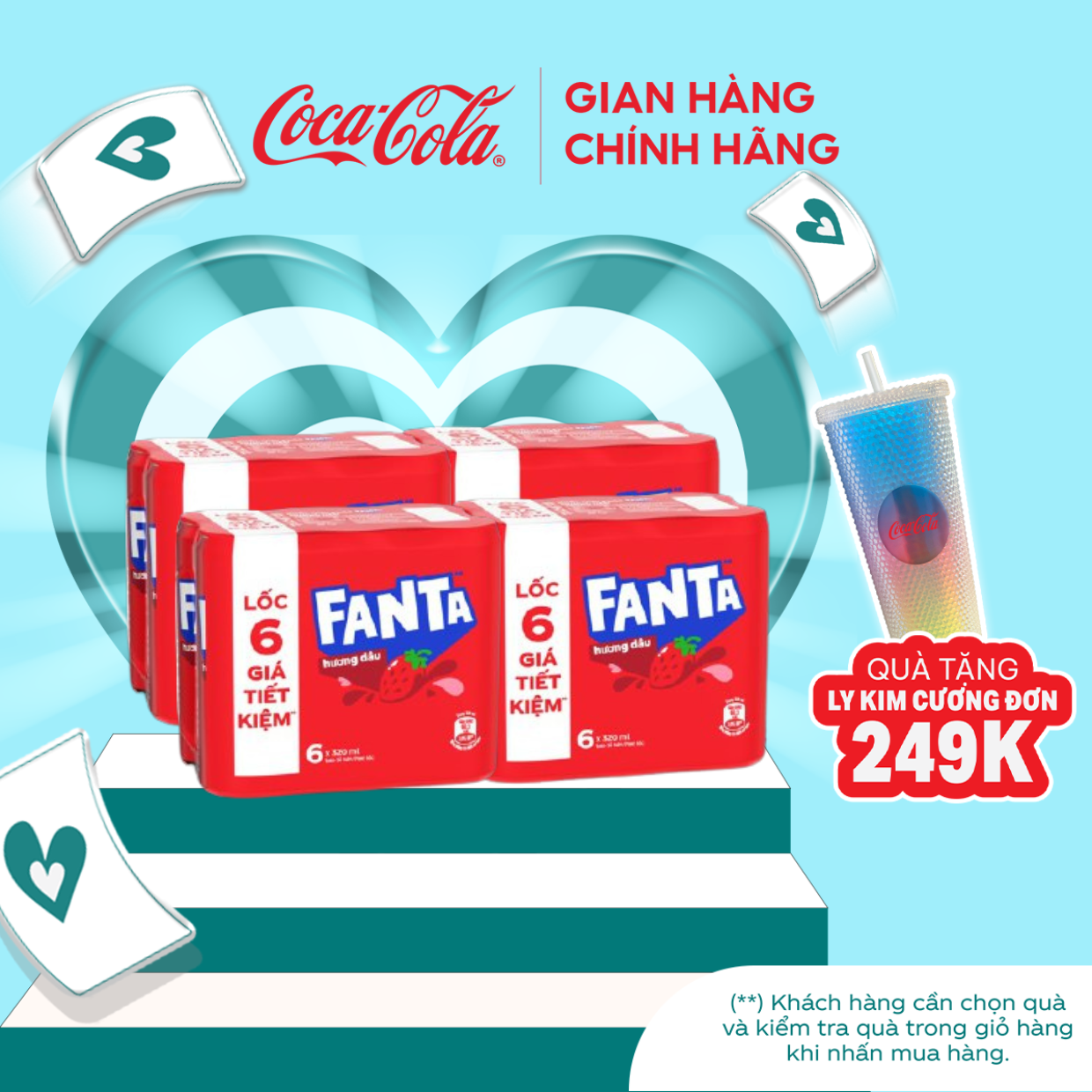 Lốc 24 Lon Nước Giải Khát Có Gas Fanta Hương Dâu 320ml/Lon