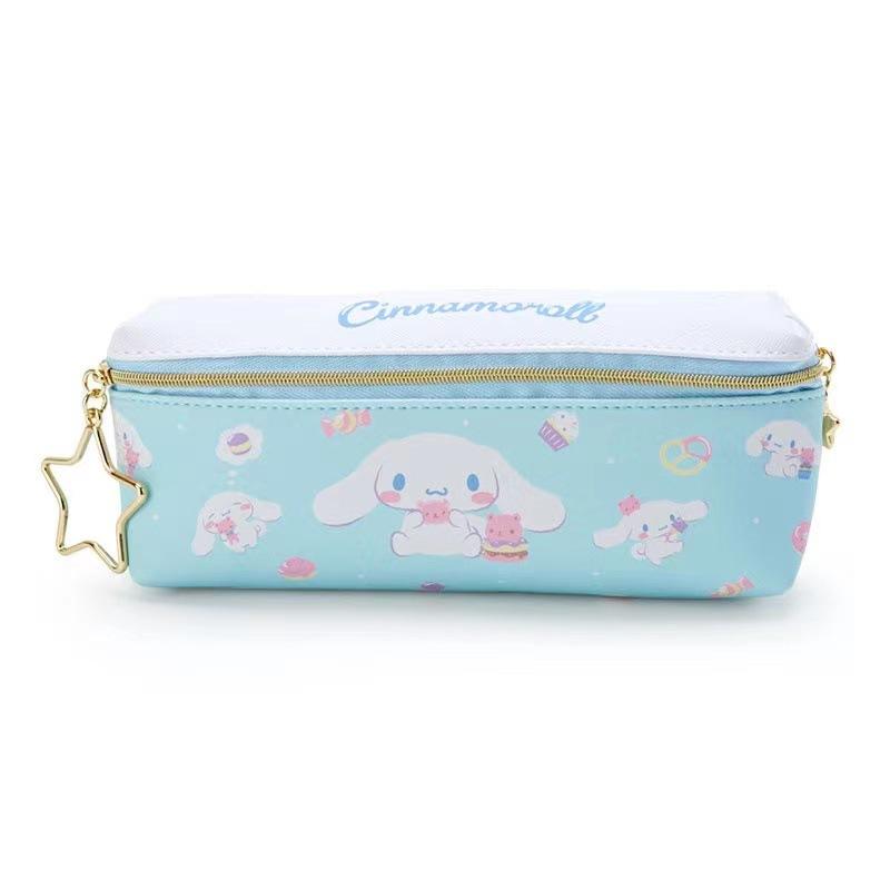 Hoạt Hình Dễ Thương Hello Kitty Bút Túi 2 Mặt Dây Kéo Di Động Văn Phòng Phẩm Túi Lưu Trữ Học Sinh Bé Trai Gái Kid Túi Đựng 20*5*9Cm