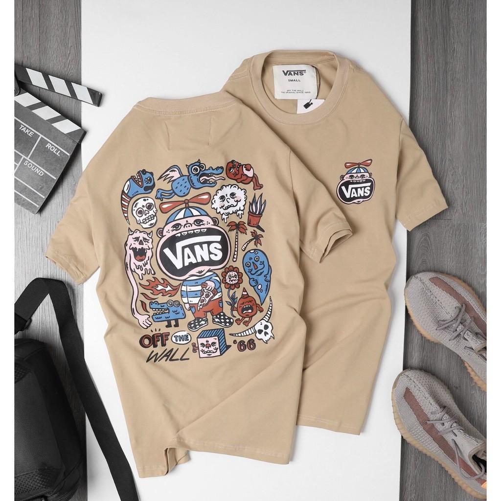 Áo thun nam cổ tròn tay ngắn ACA - A126 Áo Unisex From rộng dưới 85kg phong cách Ulzzang