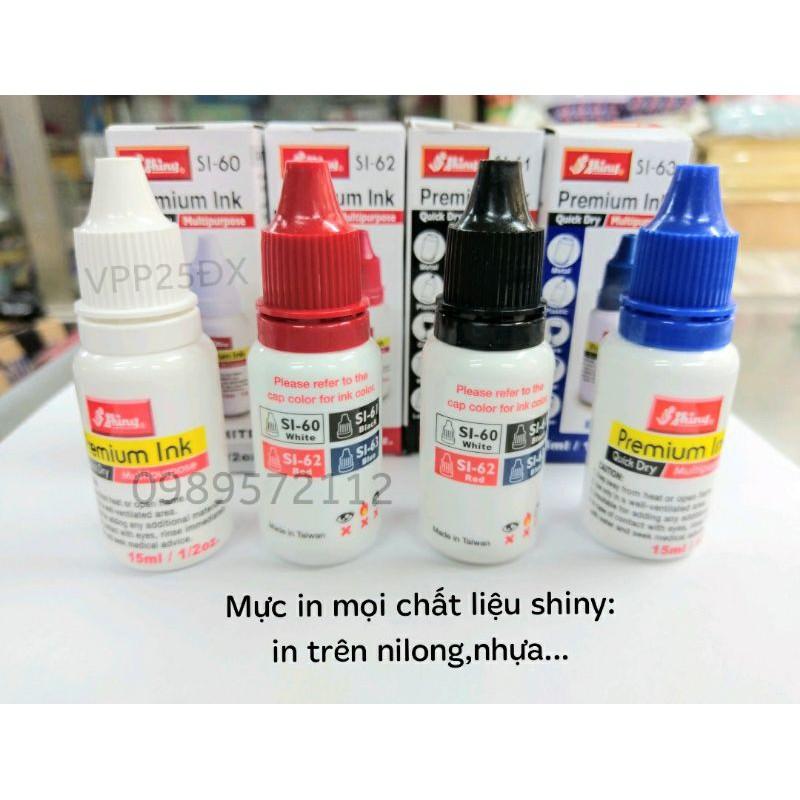 Mực dấu in ni lông,in trên mọi chất liệu shiny-mực nhanh khô