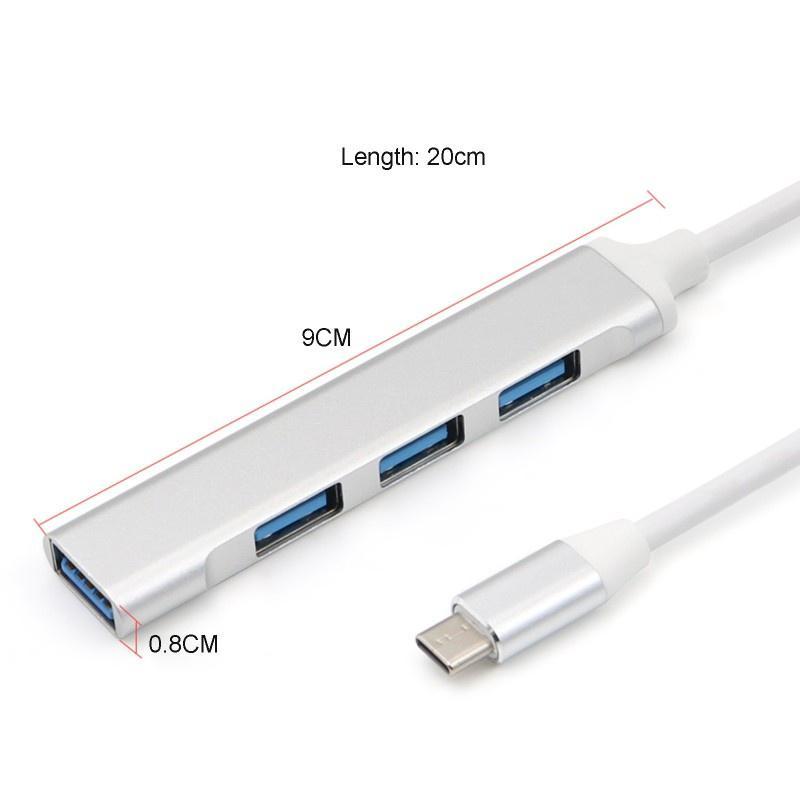 Bộ chia cổng usb type C sang 3 cổng usb 2.0+usb 3.0 cho điện thoại/máy tính bảng/laptop