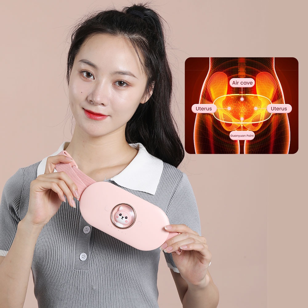 Máy Massage Làm Ấm Bụng Giảm Đau Bụng Đau Lưng Cho Phụ Nữ Đến Kì,Chườm Nóng Giảm Đau Bụng Kinh