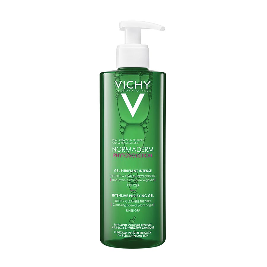 Sữa rửa mặt dạng gel Vichy Normaderm Phytosolution Intensive Purifying Gel 400ml