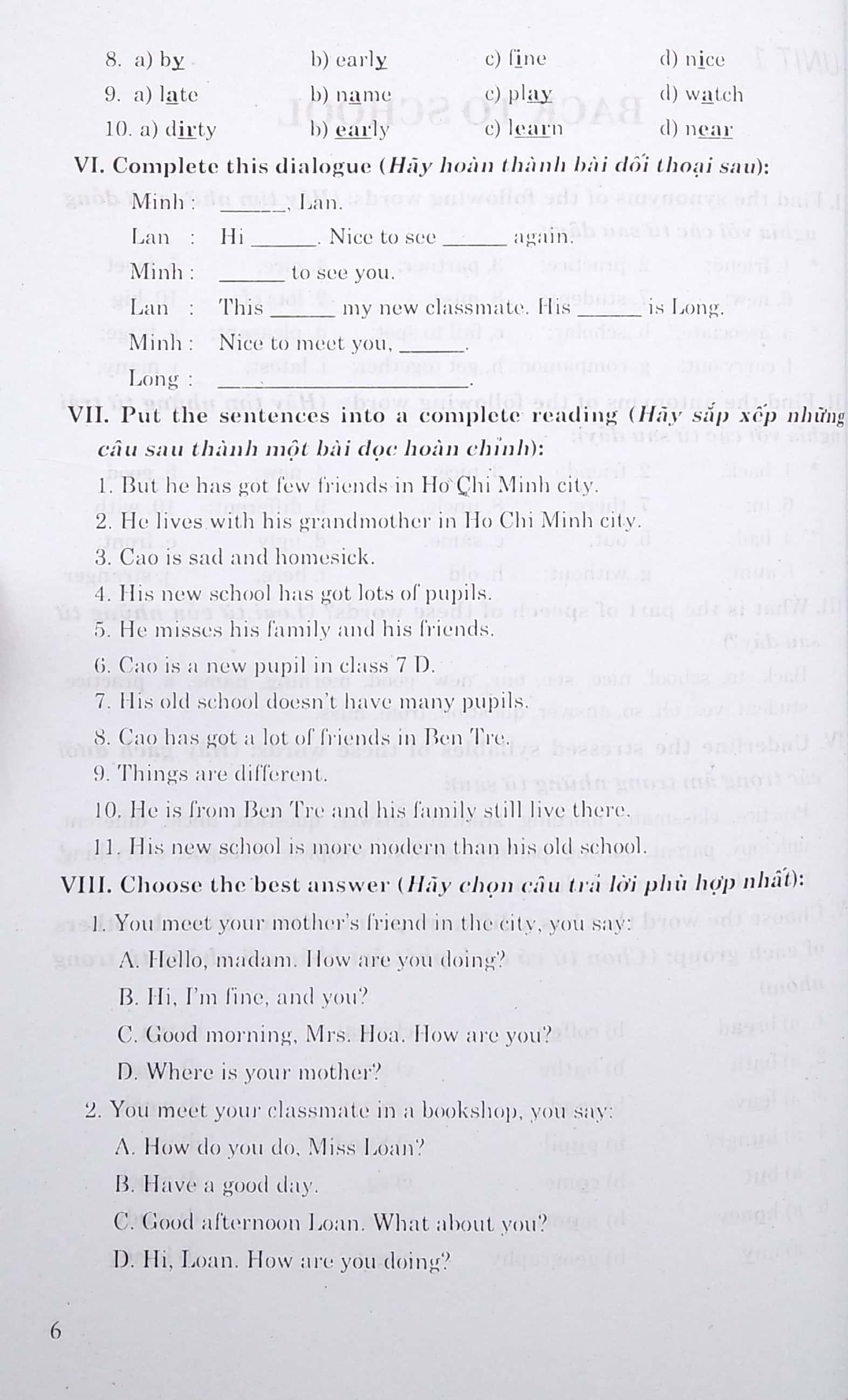 400 Bài Tập Chọn Lọc Tiếng Anh 7 (2020)