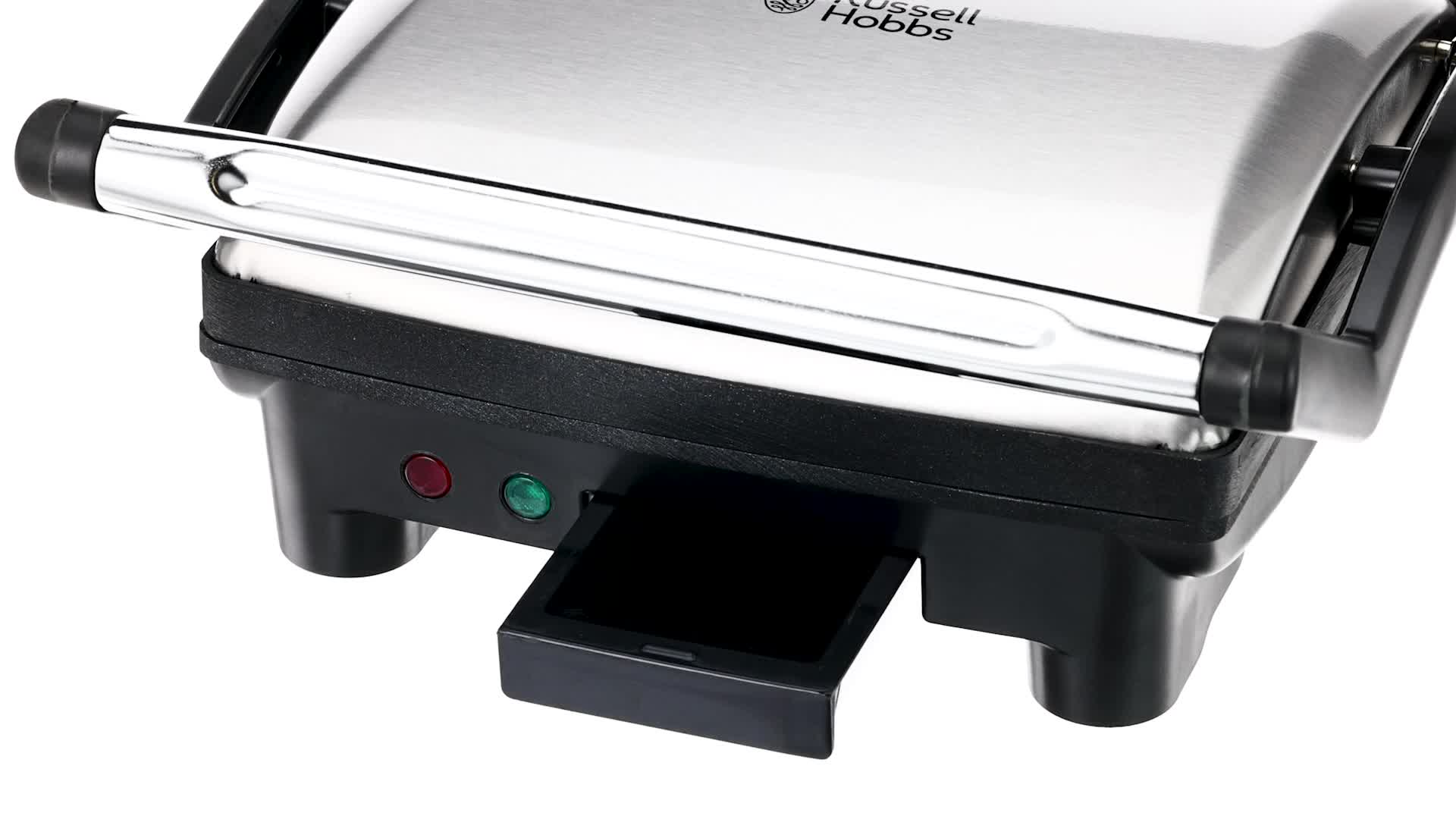 Máy Nướng Bánh Mì Panini/ Vỉ nướng 3in1 Russell Hobbs Cook@Home 17888-56 - Hàng Chính Hãng Nhập Khẩu Từ Đức &amp; EU
