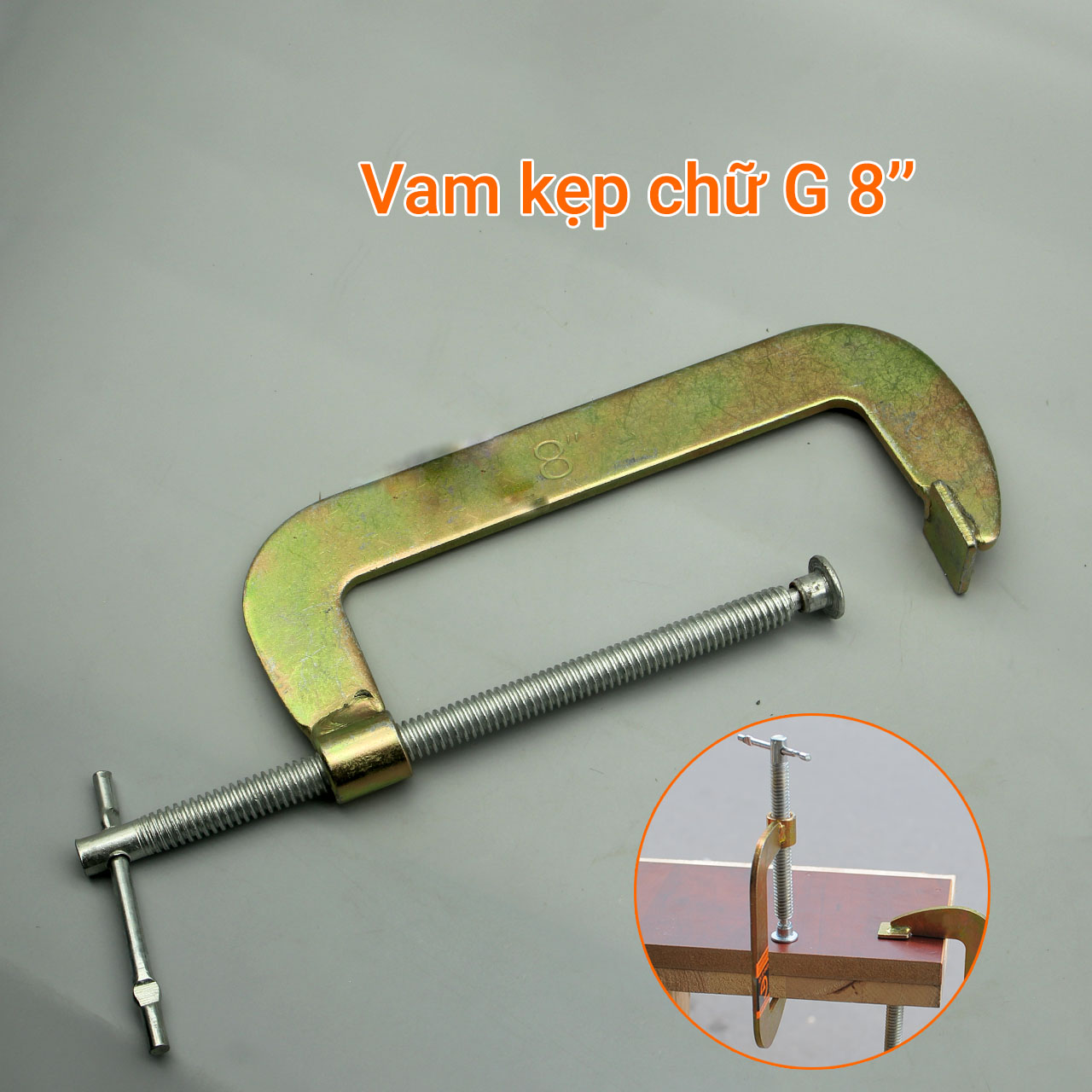 Vam chữ G cỡ 8"