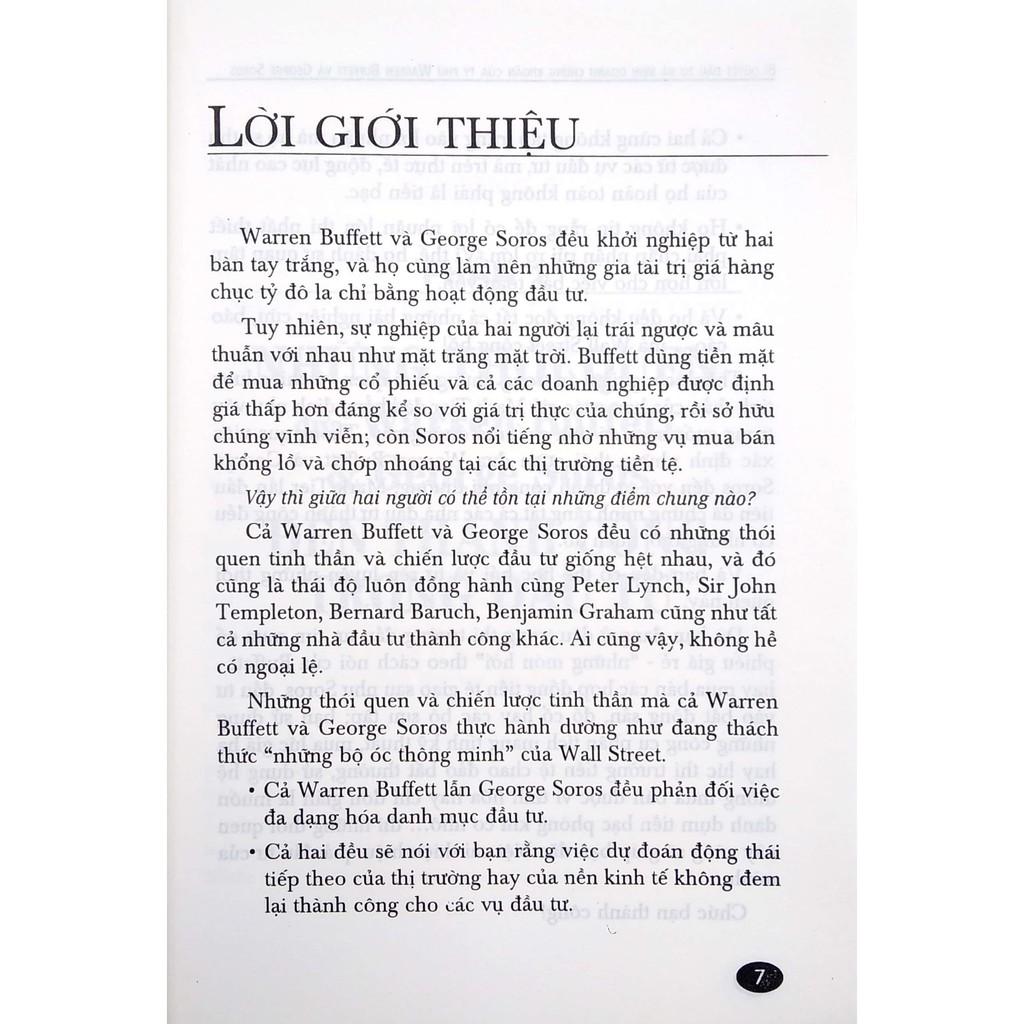 Bí Quyết Đầu Tư Và Kinh Doanh Chứng Khoán Của Tỷ Phú Warren Buffett Và George Soros - Bản Quyền