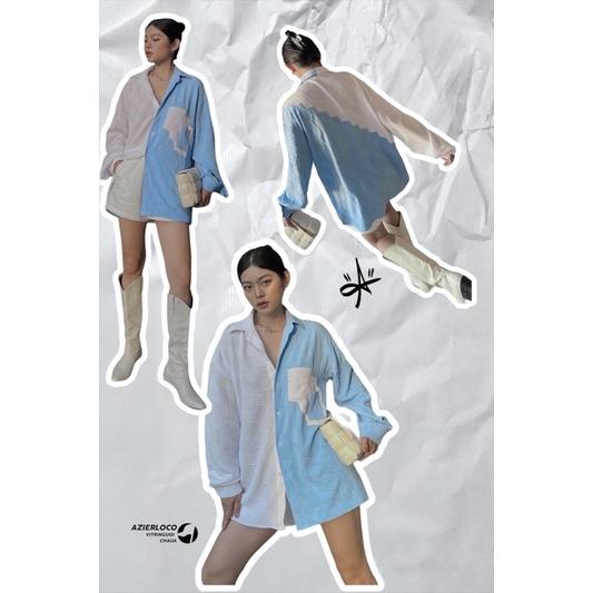 Áo sơ mi unisex AZIER chất vải đặc biệt - Hàng thiết kế chính hãng