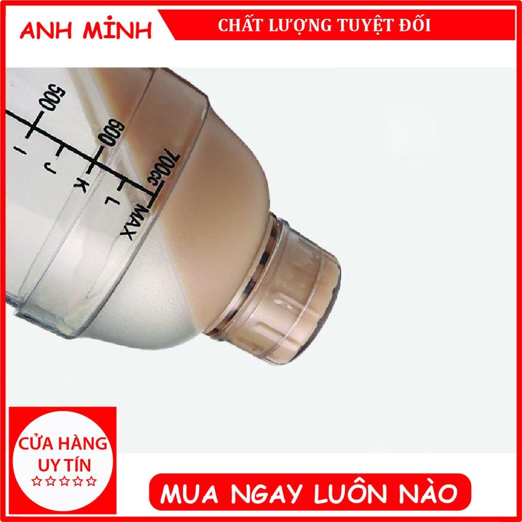 Bình Lắc Shaker Nhựa Bình 700 ML loại tốt