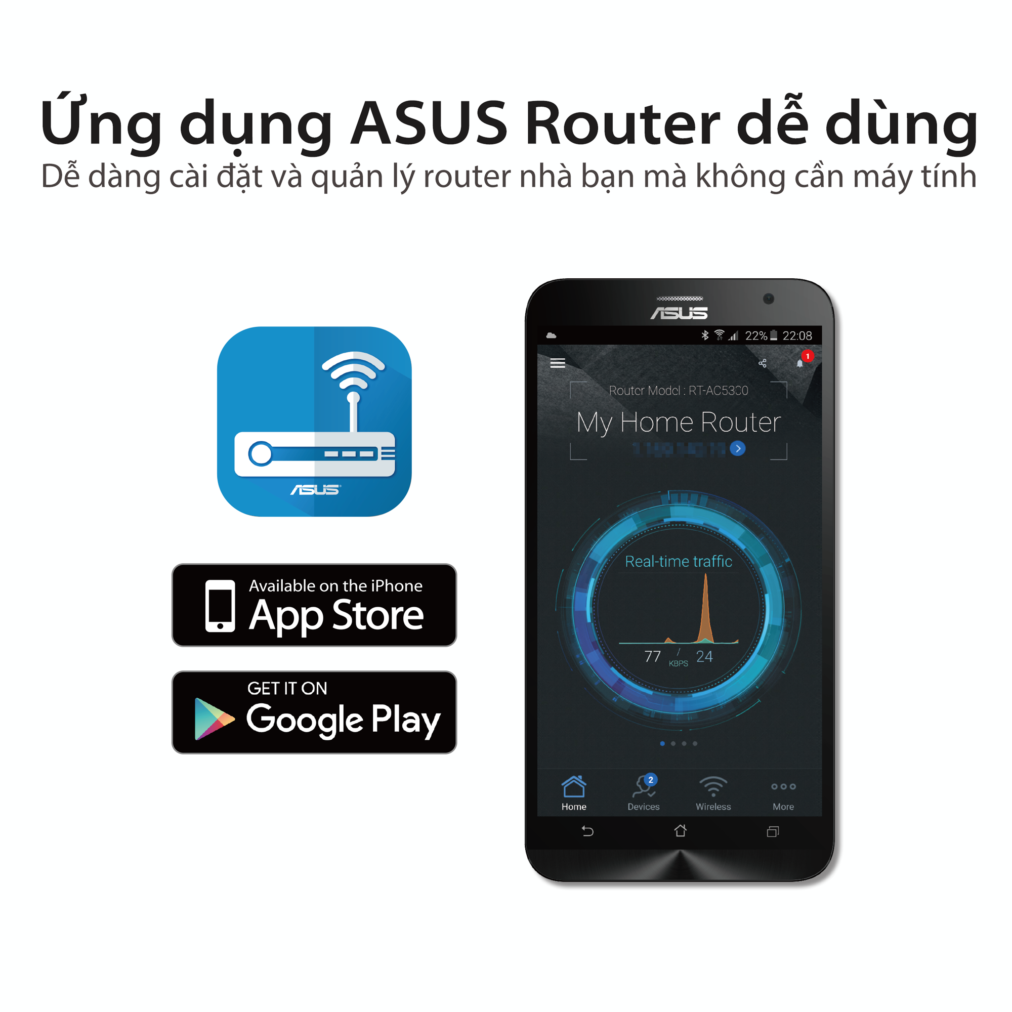 Gaming Router Wifi Asus RT-AX3000 Dual Band WiFi 6 (802.11ax) AX3000 Băng Tần Kép AiMesh AiProtection MU-MIMO OFDMA - Hàng Chính Hãng