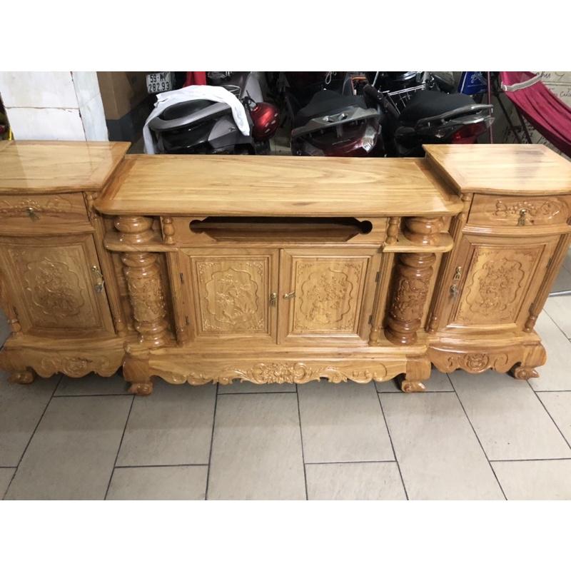 Kệ TiVi Gõ Đỏ Dài 2M