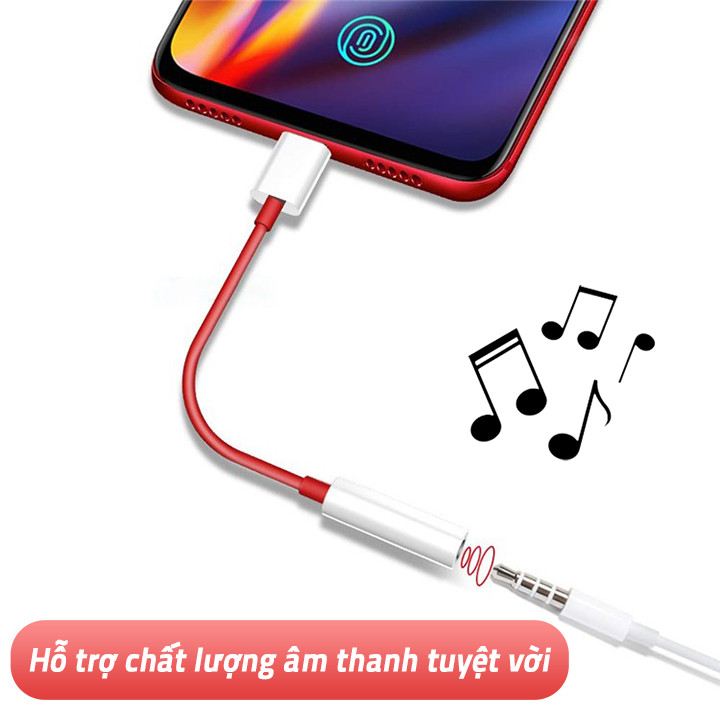 Cáp chuyển đổi cổng Type-C sang cổng 3.5 audio GLE+