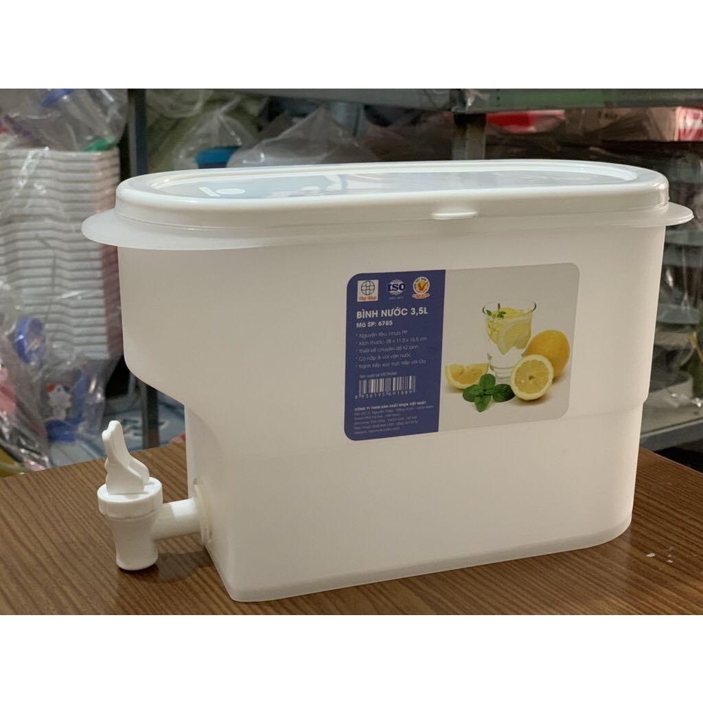 Bình nước có vòi 3,5 lít để tủ lạnh, Bình đựng nước hoa quả có vòi để bàn, tủ lạnh