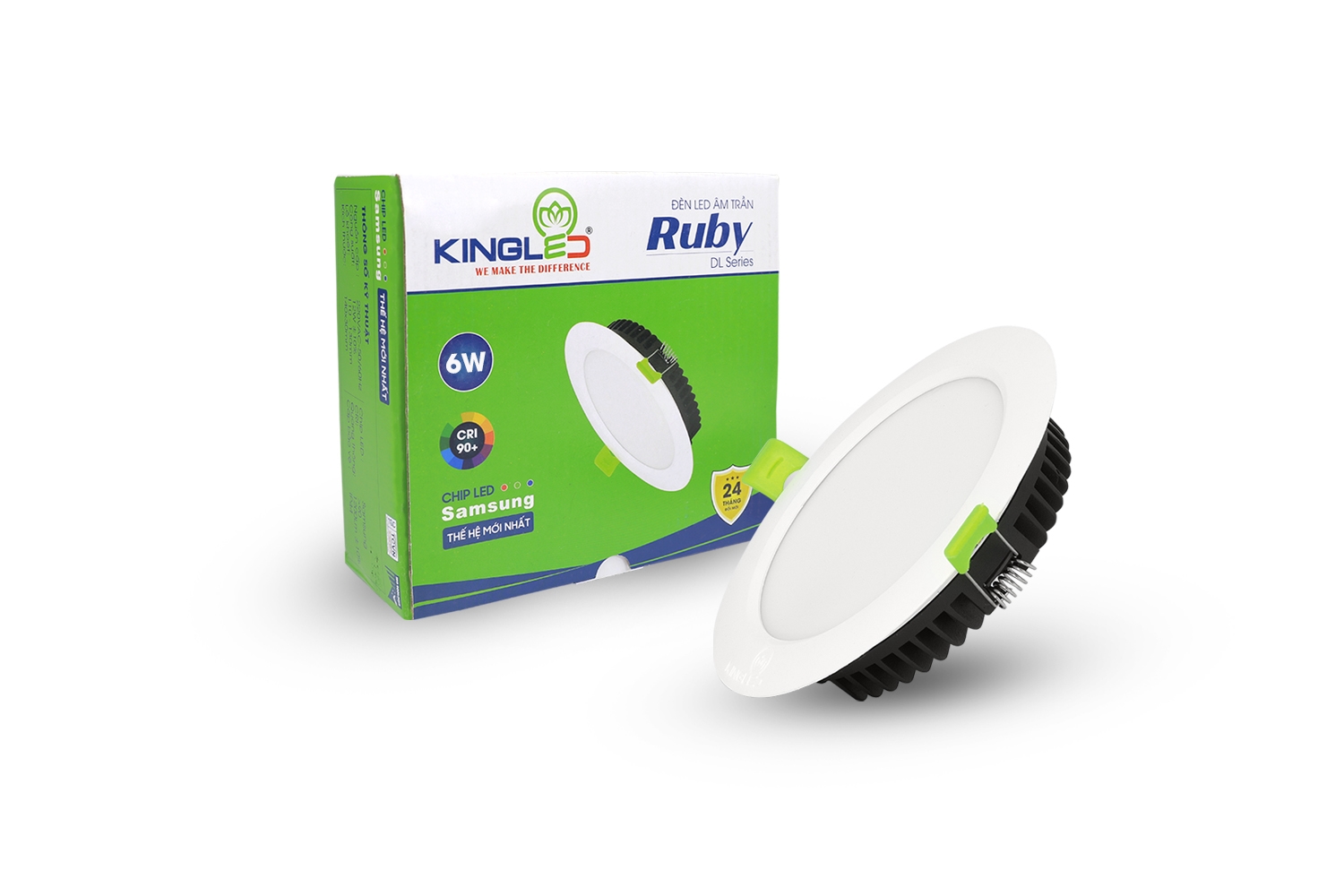 Đèn Led Âm Trần Downlight Ruby 06W KINGLED
