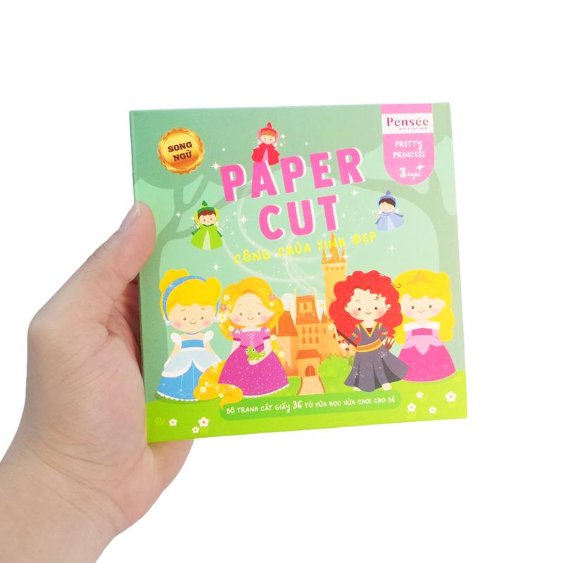 Bộ Tranh Cắt Giấy Linh Lan (36 Tờ/Hộp) - Công Chúa Xinh Đẹp