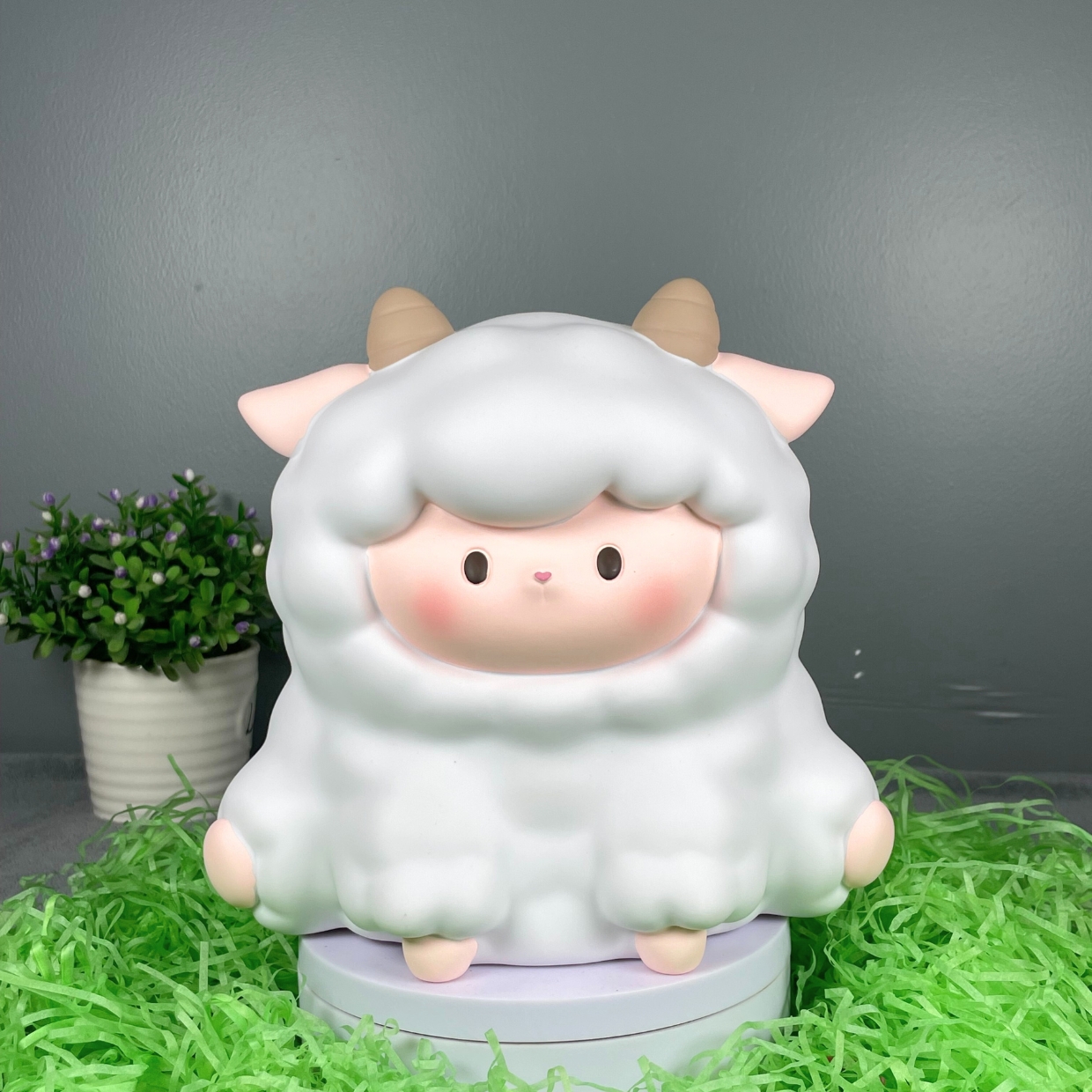 Ống Tiết Kiệm Heo Đất Nhựa Con Cừu Baa Baa Hai Màu Xinh Xắn _ Art House