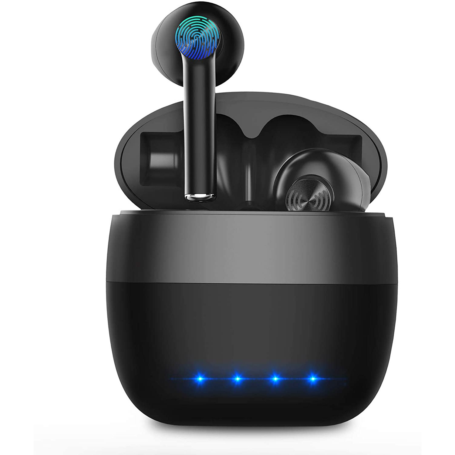 Tai nghe không dây Bluetooth 5.0 IPX5 Chống thấm nước TWS Tai nghe dành cho iPhone Android có hộp sạc Tai nghe Mic Âm thanh Hi-Fi Âm trầm sâu cho Thể thao / Du lịch / Phòng tập thể dục - Hàng Chính Hãng PKCB