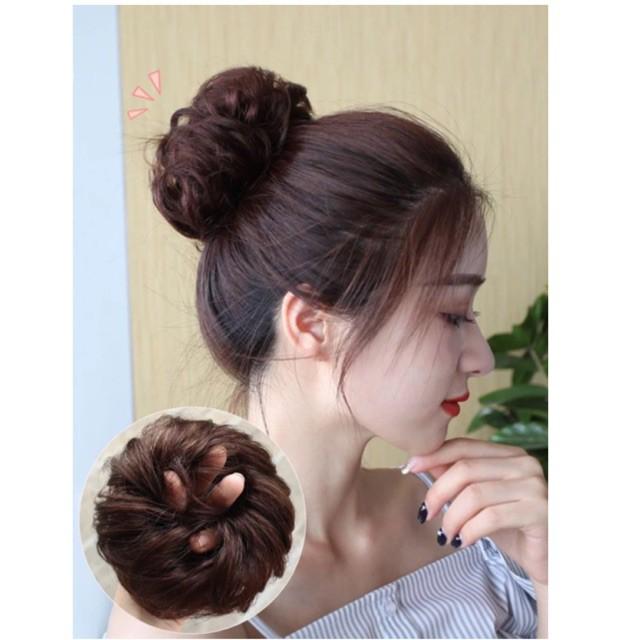 TÓC GIẢ BÚI XOĂN DẠNG CỘT
