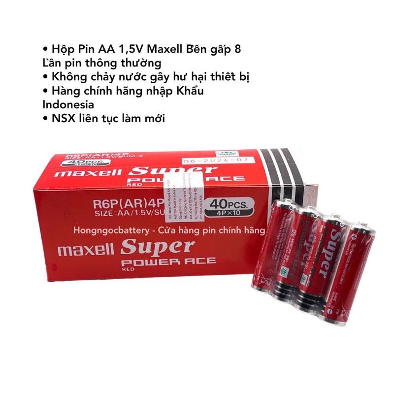 Hộp 40 Viên Pin AA ( Pin Tiểu ) Maxell Siêu Bền - Hàng nhập khẩu