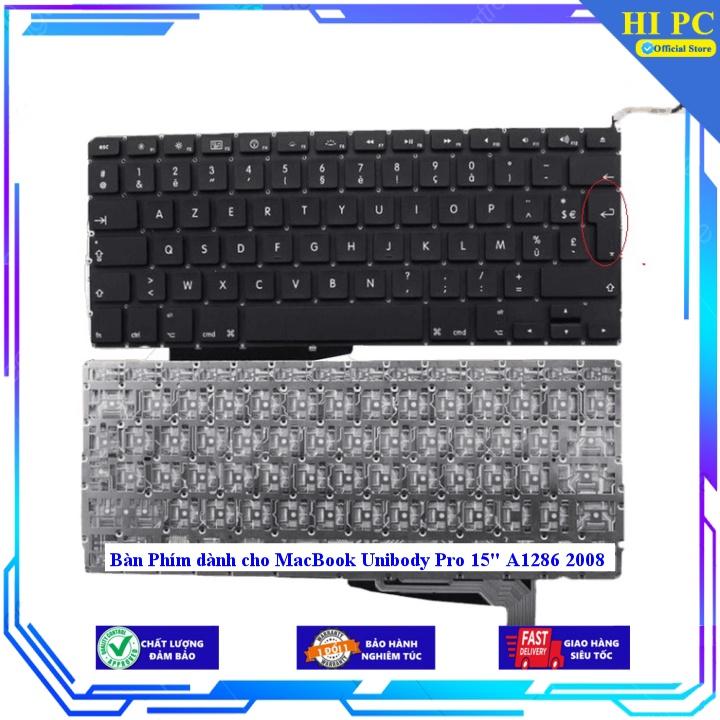 Bàn Phím dành cho MacBook Unibody Pro 15" A1286 2008 - Hàng Nhập Khẩu