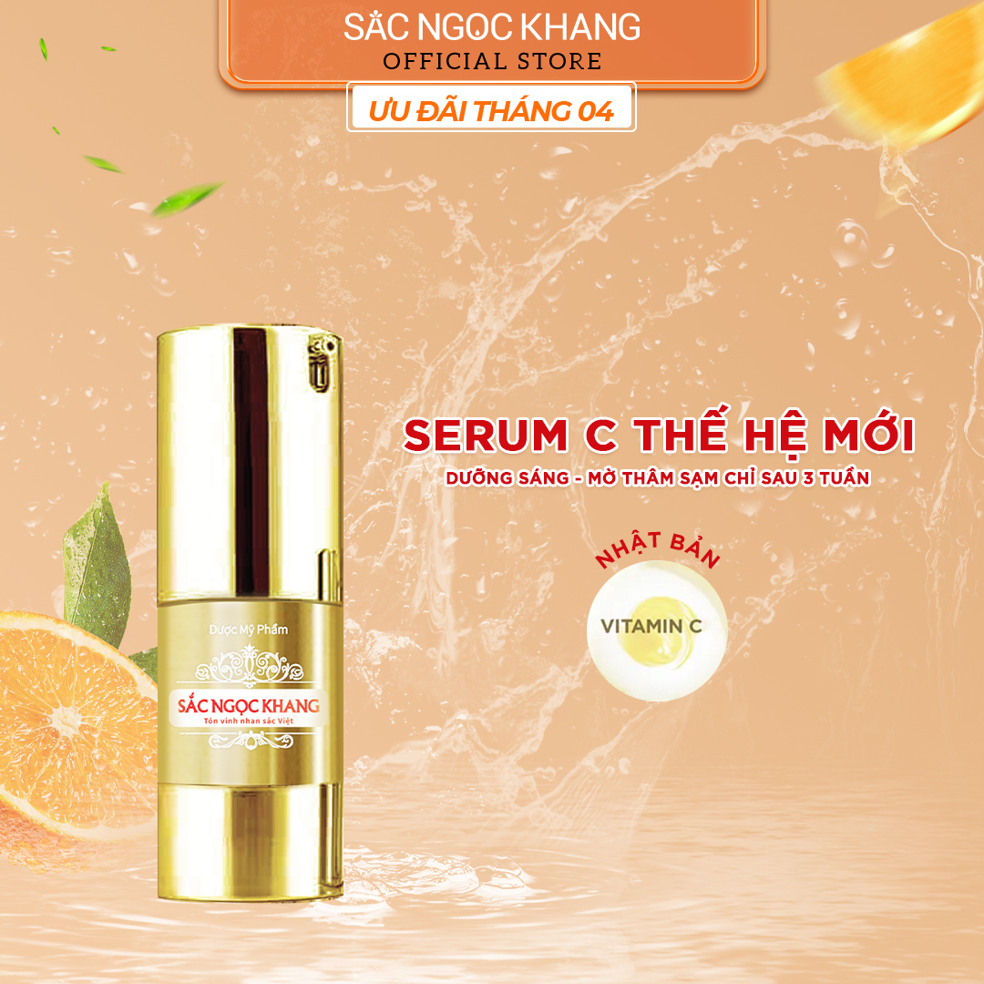 Tinh chất Serum C thế hệ mới Sắc Ngọc Khang 20ml giúp dưỡng trắng, mờ thâm nám, ngừa nếp nhăn