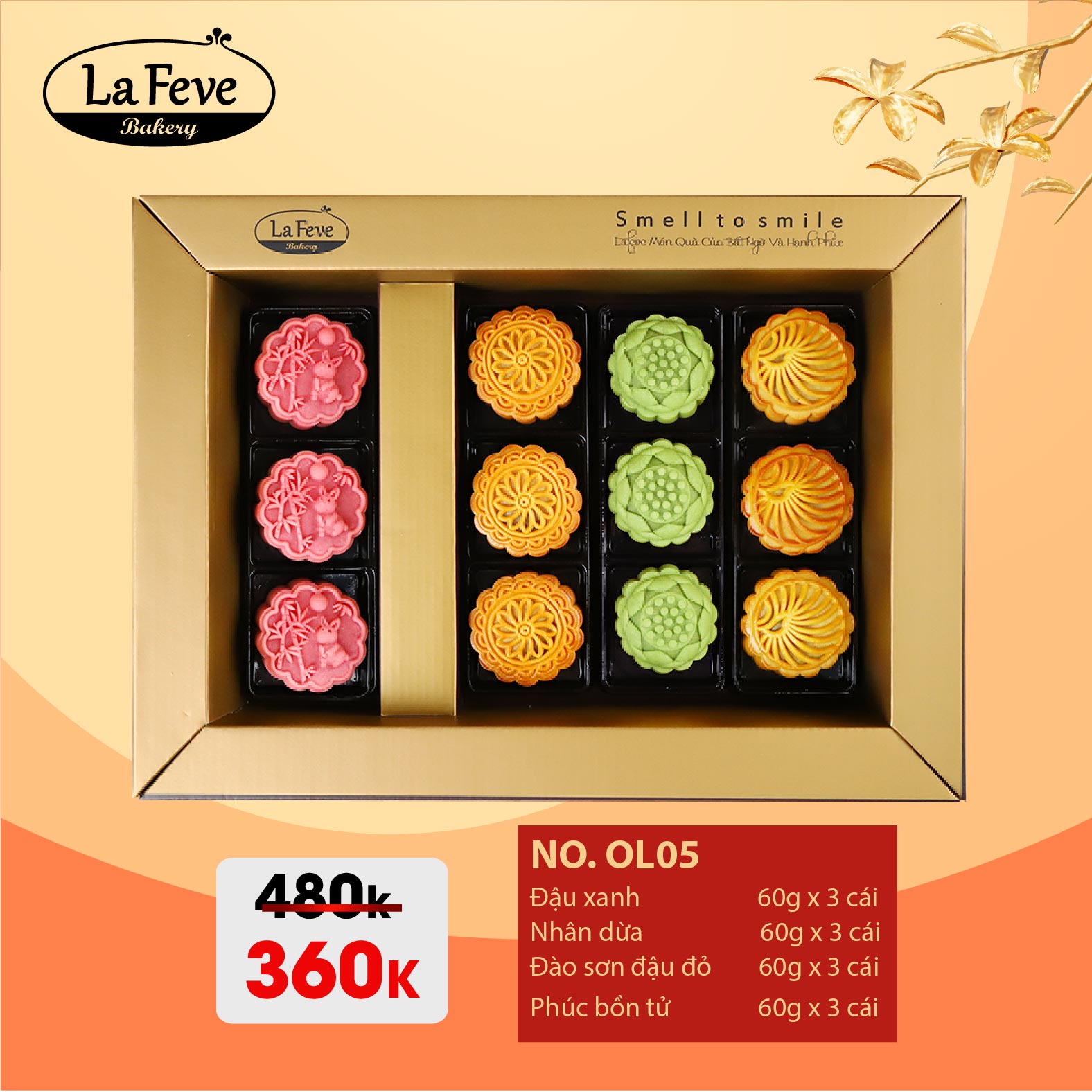 Bánh Trung Thu Lafeve - Lễ Hộp OL05