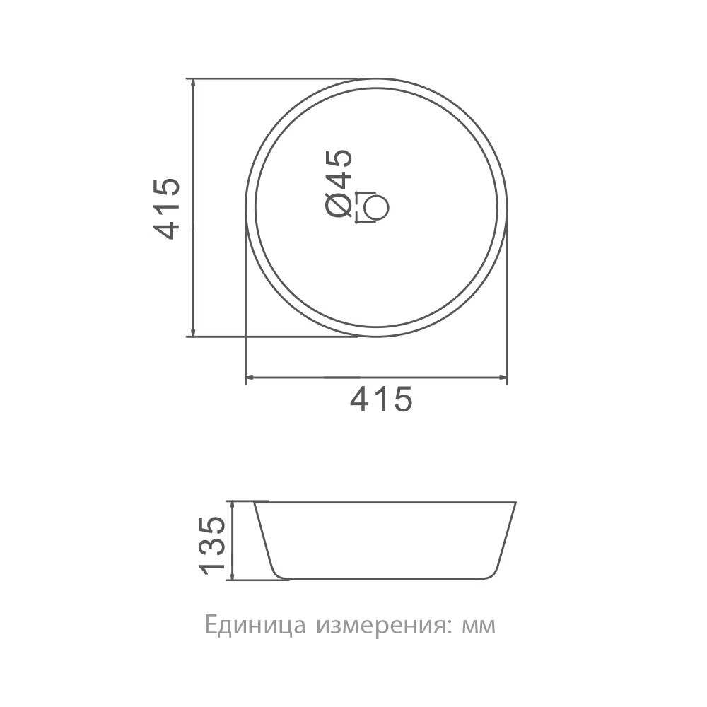 Chậu lavabo đặt bàn Gappo GT105 Chính Hãng Nga