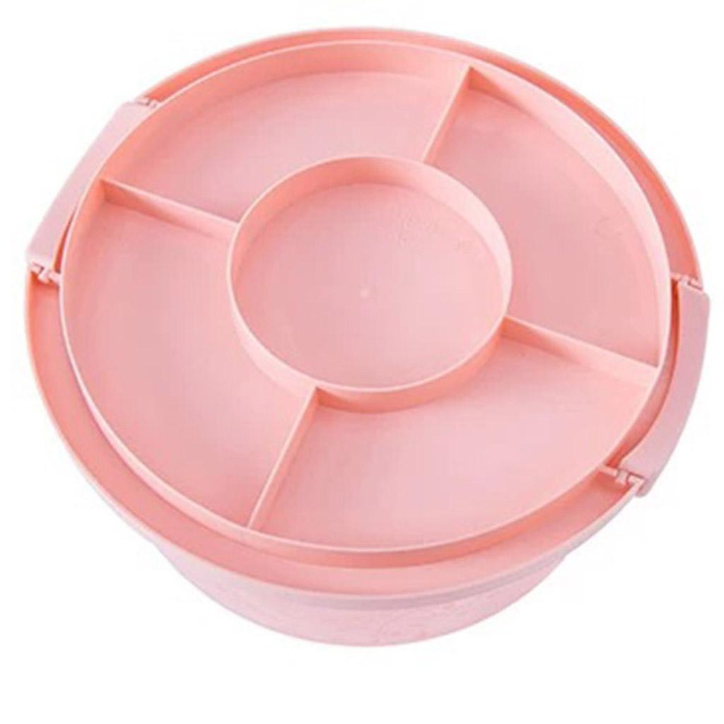 Plastic Cake Box Round Cake Storage Carrier Container Lockable Lid