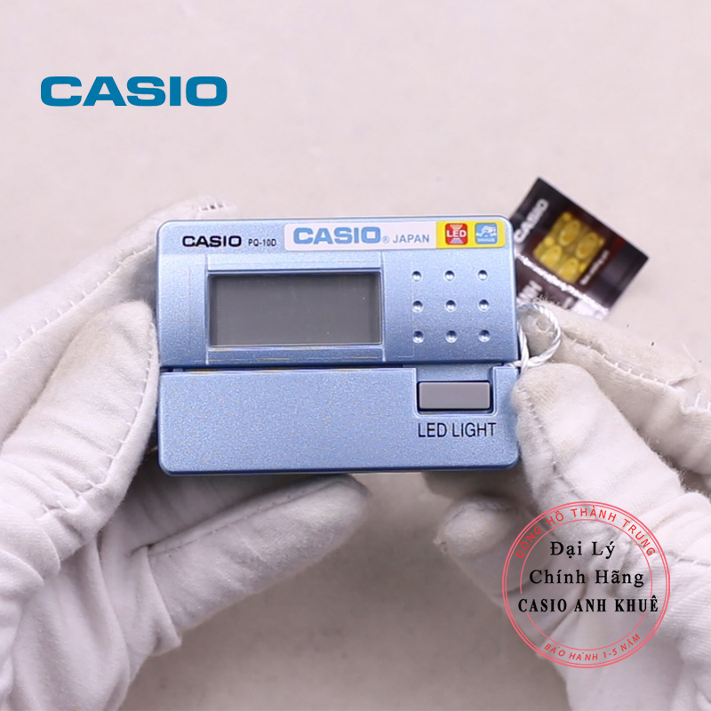 Đồng Hồ Báo Thức Du Lịch - Để Bàn Điện Tử Casio PQ-10D-2RDF