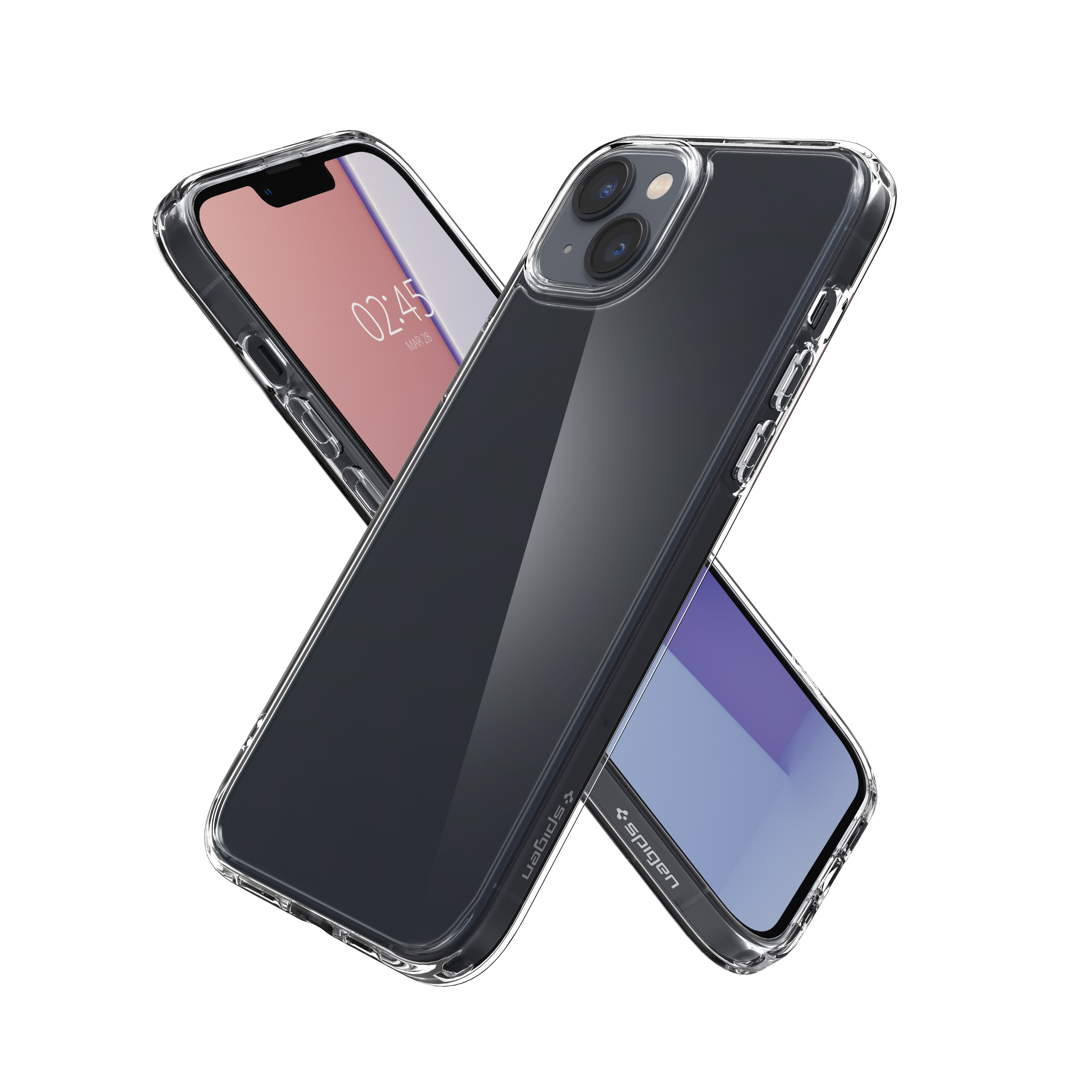 Ốp lưng Spigen Ultra Hybrid cho iPhone 14/14 Plus/ 14 Pro/14 Pro Max - Thiết kế trong suốt, chống sốc , chống ố, chống bẩn , viền camera cao - Hàng chính hãng