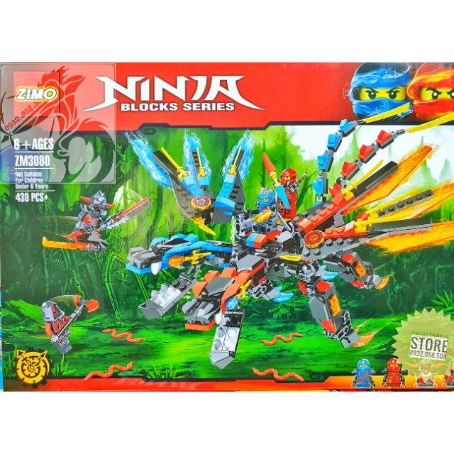 Bộ Xếp Hình Lắp Ráp Robot Ninja Rồng 2 Đầu