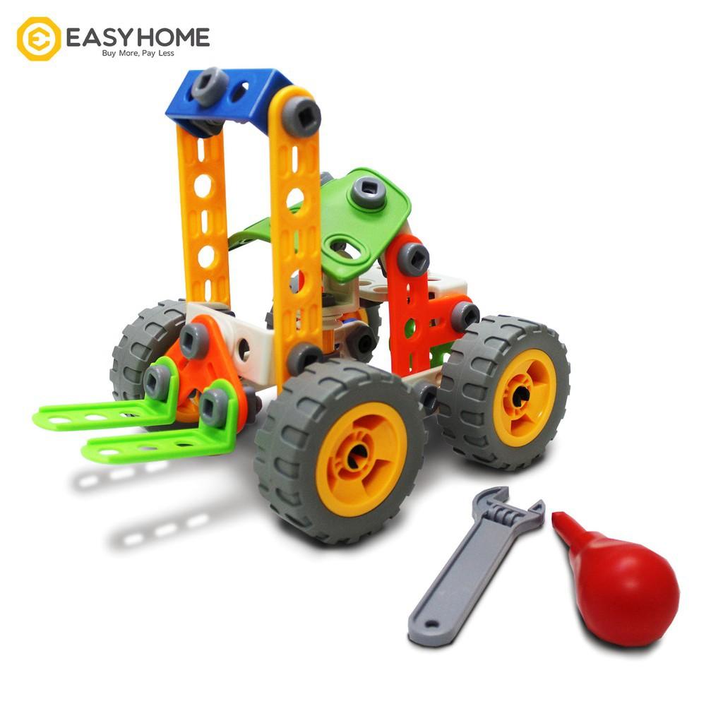 Đồ chơi phát triển kỹ năng Steam - Đồ chơi lắp ghép Build&Play - lắp ghép mô hình xe nâng - cần cẩu - ô tô - xe máy - máy bay Toyshouse 7703 - 7721 - 7722 -7754