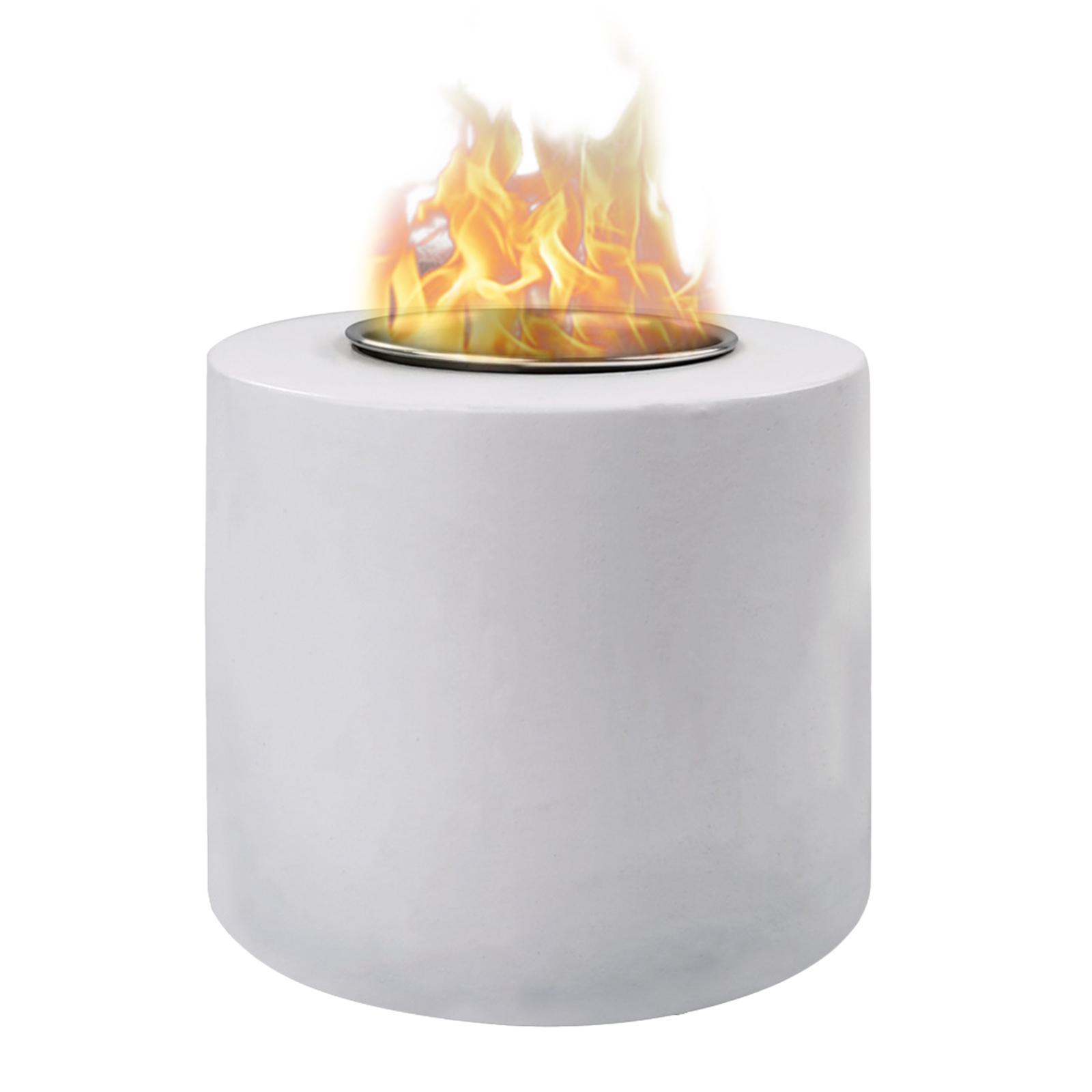 Tabletop Bio Ethanol Fireplace Bowls Concrete Burning Table Top Firepit Pits for Garden Parties