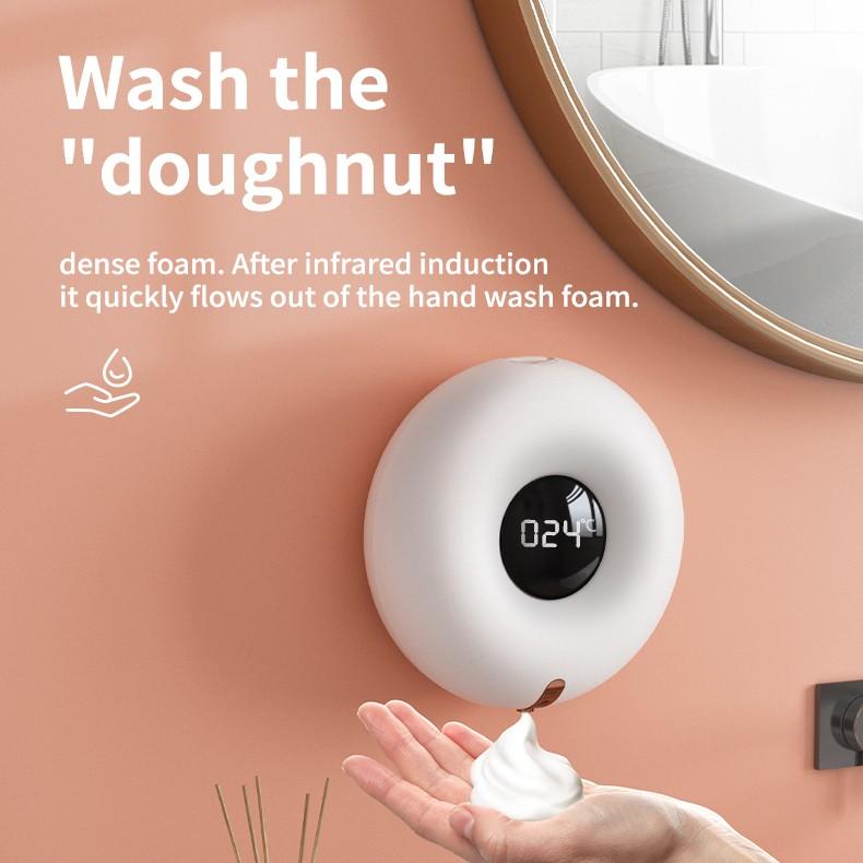 Máy rửa tay cảm ứng tự động Xiaomi 3Life hình bánh Donut 300ml 0.25 giây cảm biến hồng ngoại không cần tiếp xúc