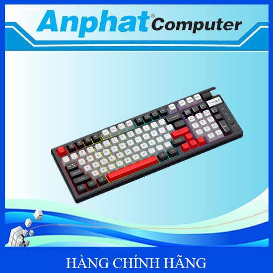Bàn Phím Cơ Không Dây T-WOLF T70 Red Switch LED RGB – Hàng Chính Hãng