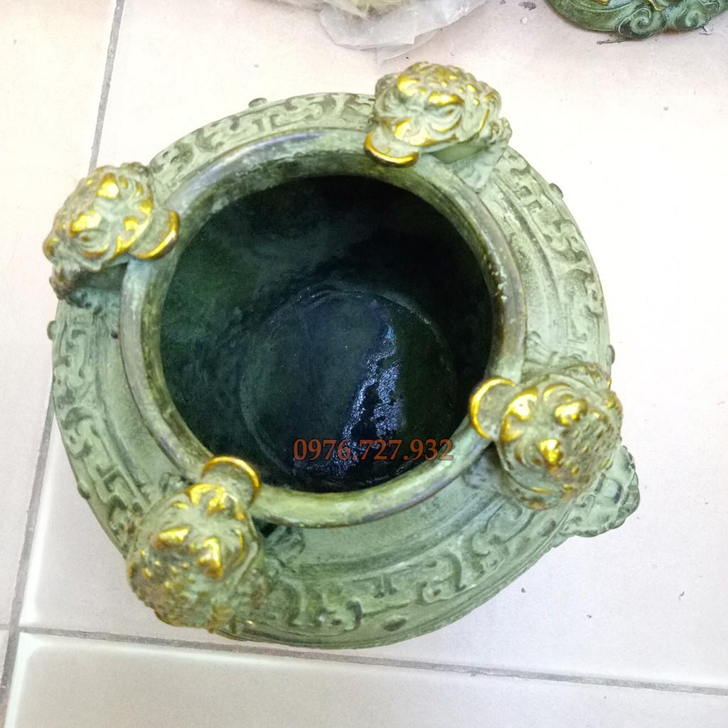 Hũ tiền thiềm thừ bằng đồng, vật phẩm phong thủy chiêu tài, hũ chiêu tài cỡ lớn, giá hũ 4 cóc, bán hũ 4 cóc, bán hũ