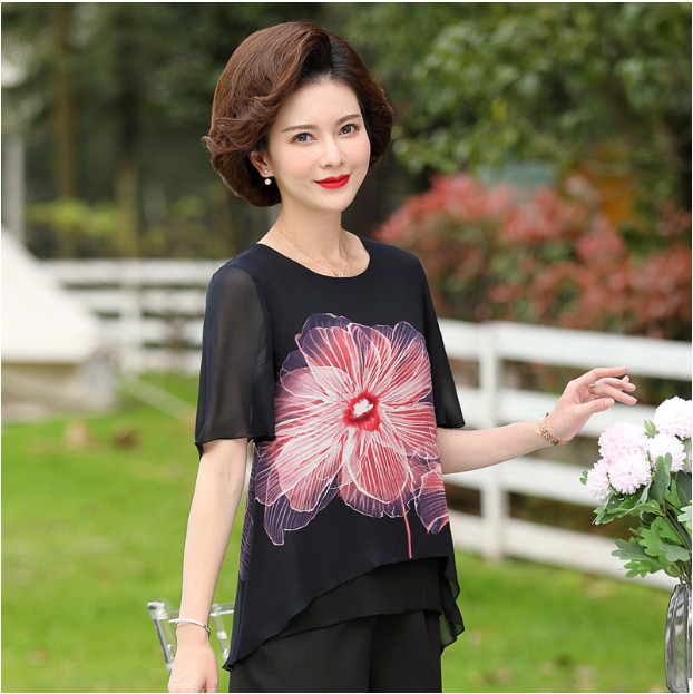 Áo Voan Hè Sang Trọng Mềm Mát Cho Mẹ SM21 - Hàng Quảng Châu Cao Cấp