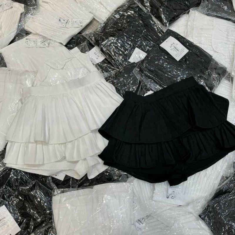 Chân váy dập ly 2 tầng v5 xịn xò