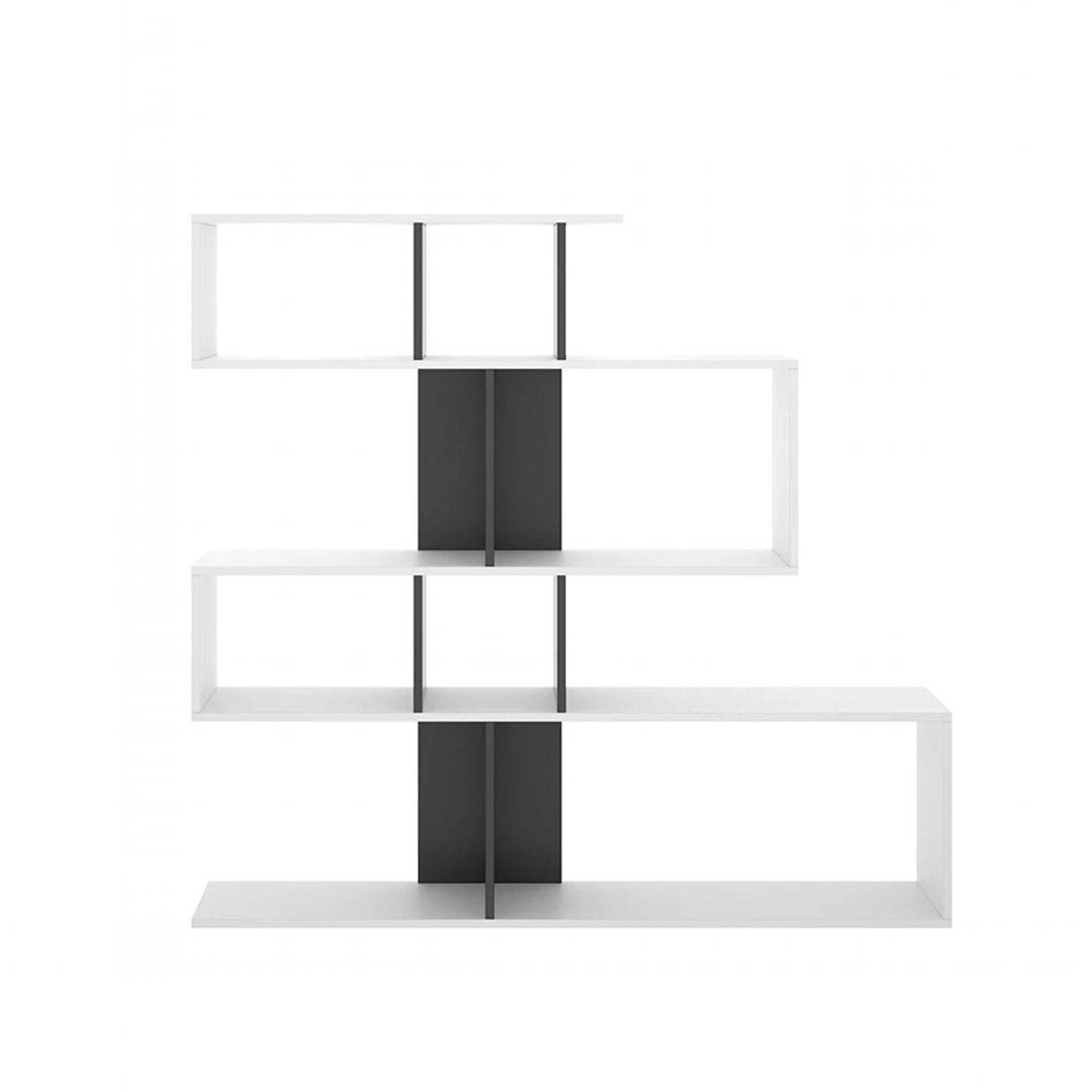 Kệ sách, kệ trang trí gỗ hiện đại SMLIFE Bellemere  | Gỗ MDF dày 17mm chống ẩm | D139xR25xC135cm