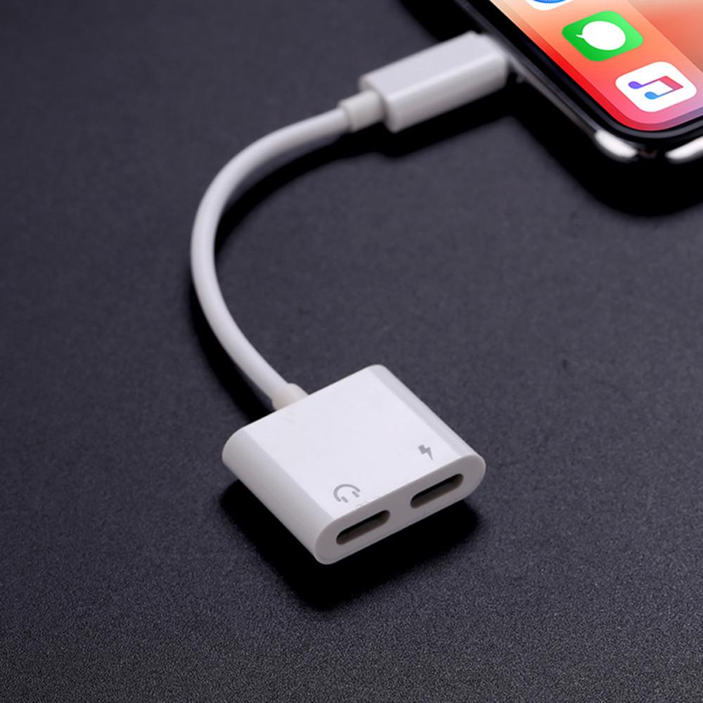 Cáp Chuyển Đổi Lightning Sang 2 Cổng Lightning (Sạc Và Tai Nghe ) Cho Iphone Ipad - Hàng Nhập Khẩu