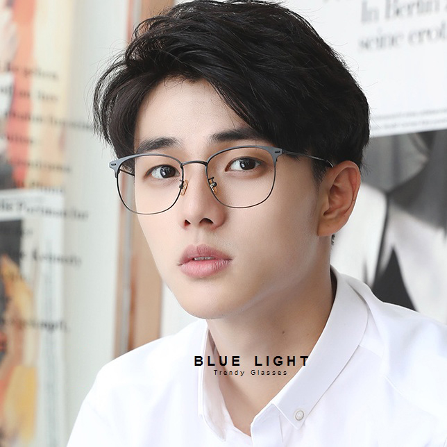 Kính Giả Cận, Gọng Kính Cận Nam Nữ Mắt Mèo Full Đen Không Độ Hàn Quốc - BLUE LIGHT SHOP