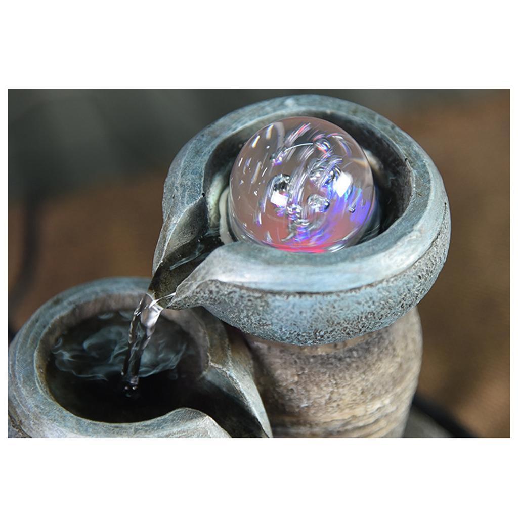 Desktop Waterfall Water Fountain Indoor Tabletop Decor Ornament