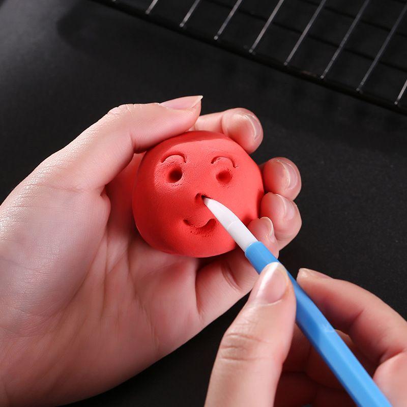 Bộ 5 cây tạo hình đất sét bằng gỗ, 8 cây tạo hình đất sét 16 đầu