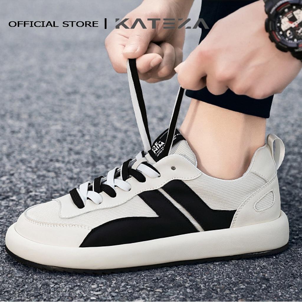 Giày sneaker nam KATEZAG61 chất liệu vải kết hợp da thoáng khí phong cách trẻ trung năng động full size