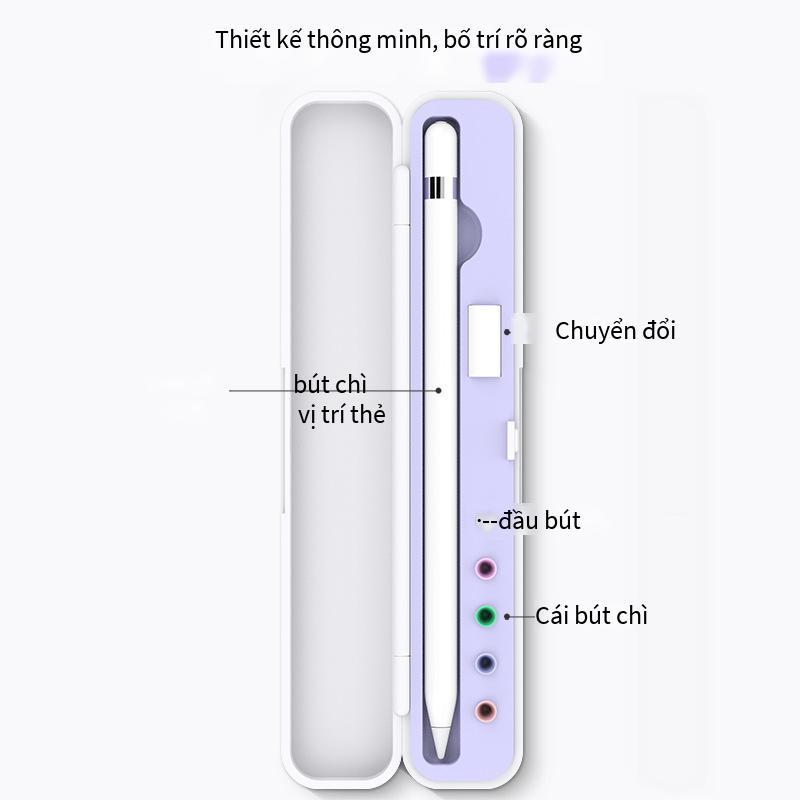 Phong cách mới nhất phù hợp với Apple Pencil thế hệ 1 và 2 Hộp đựng bút chì Phụ kiện bút điện dung Hộp lưu trữ silicon
