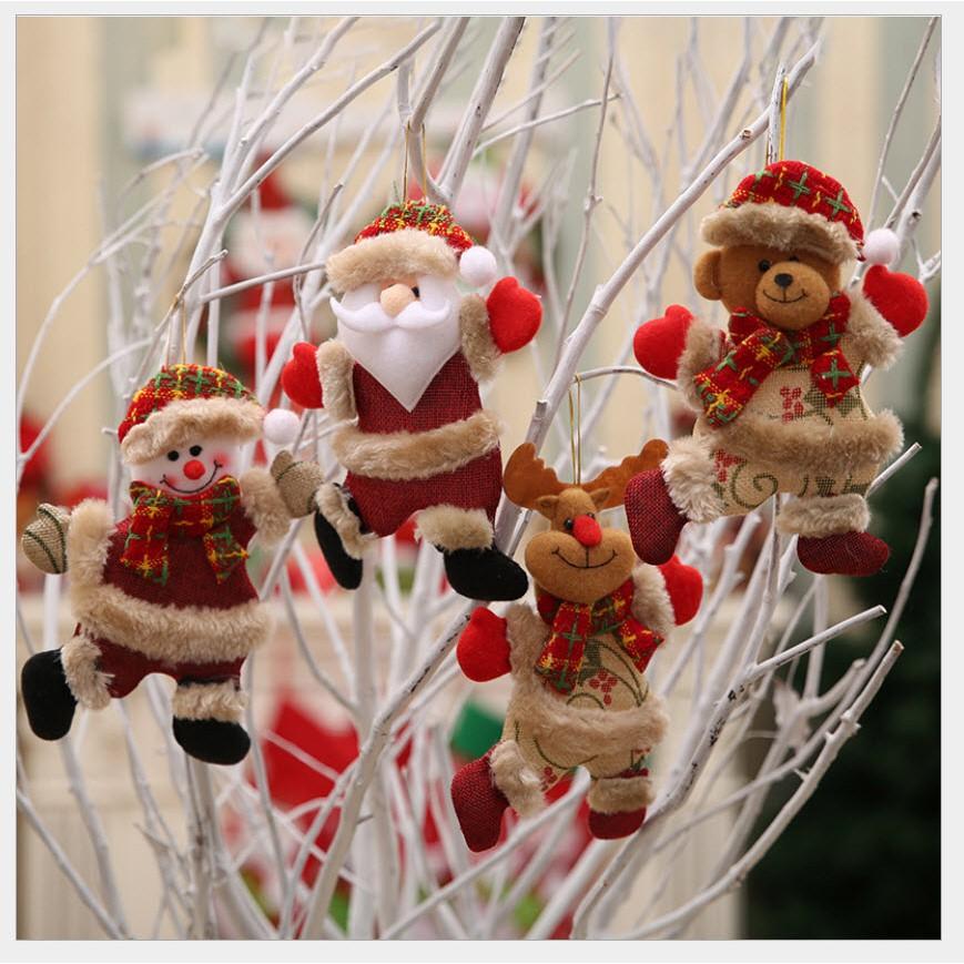 Phụ Kiện Treo Trang Trí Cây Thông Giáng Sinh - Hình Ông Già Noel/Người Tuyết/Chú Nai