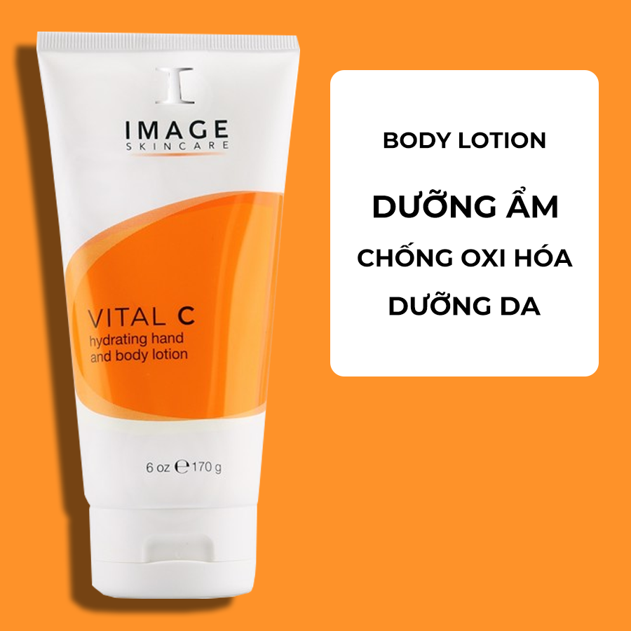 Kem Dưỡng Ẩm Da Tay Và Body - Image Vital C Hydrating Hand and Body Lotion 170g