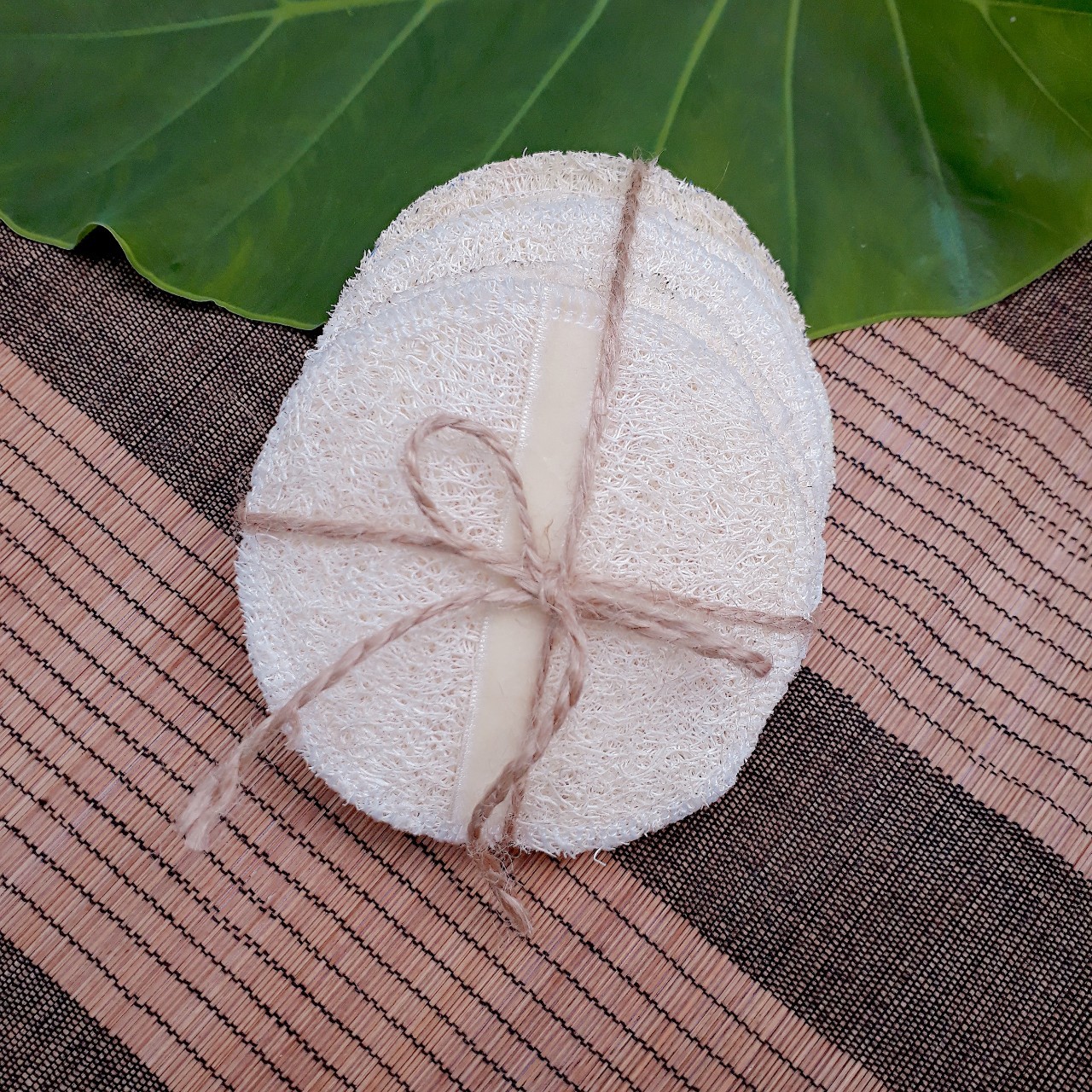 Xơ mướp tẩy trang, rửa mặt ECOLIFE - Vietnam Loofah For Face