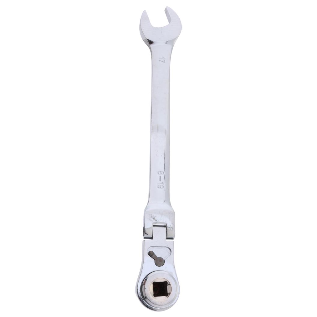 8-19mm Metric Flexible Head Ratcheting Wrench Combination Spanner Hand Tools